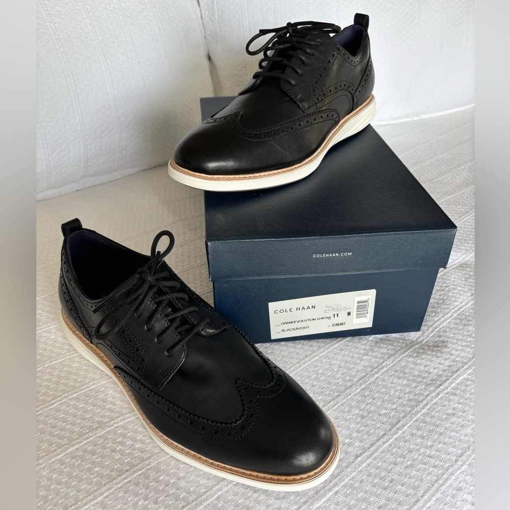 Cole Haan Men’s Shoes Size 11M, Black/Ivory